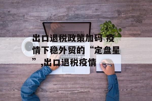 出口退税政策加码 疫情下稳外贸的“定盘星”,出口退税疫情