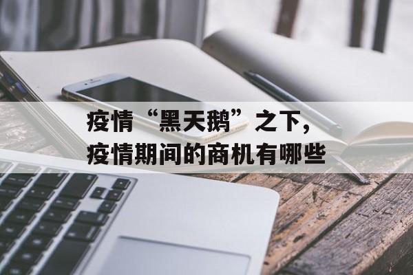 疫情“黑天鹅”之下,疫情期间的商机有哪些