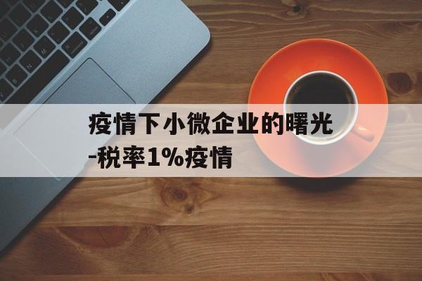 疫情下小微企业的曙光-税率1%疫情