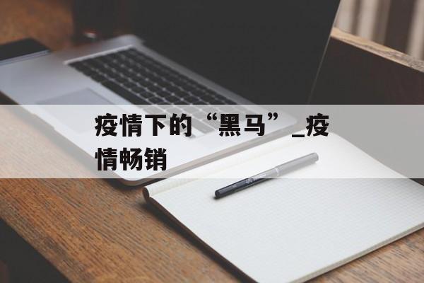 疫情下的“黑马”_疫情畅销
